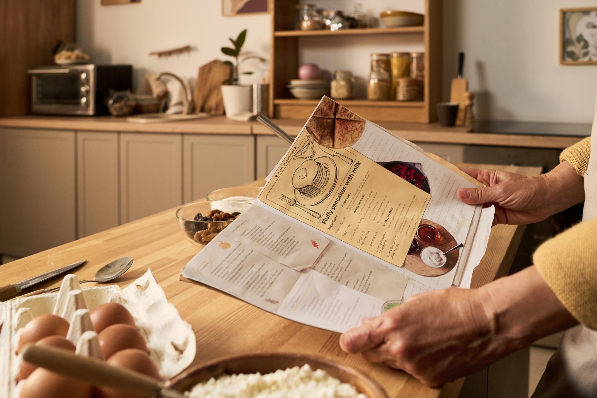 Pricing booklet on table